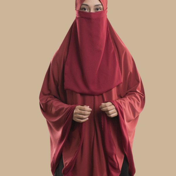 Khimar Aisya Crimson