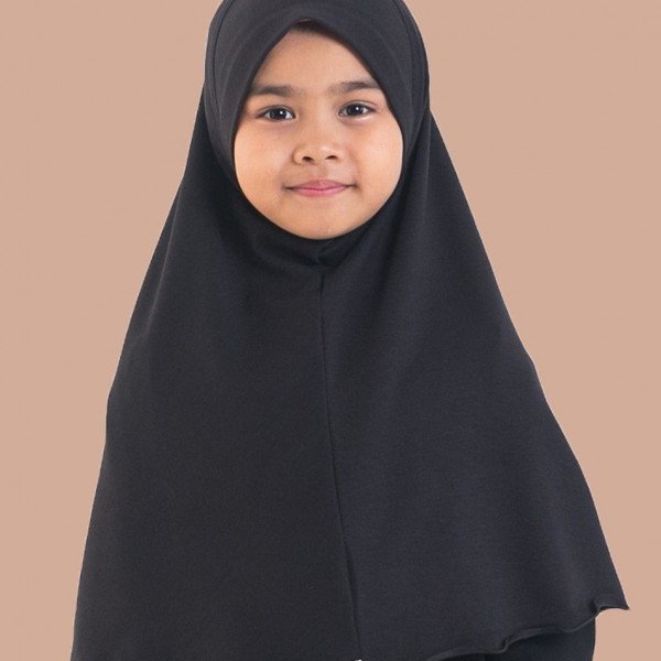 Tudung Salwani Jr Pure Black