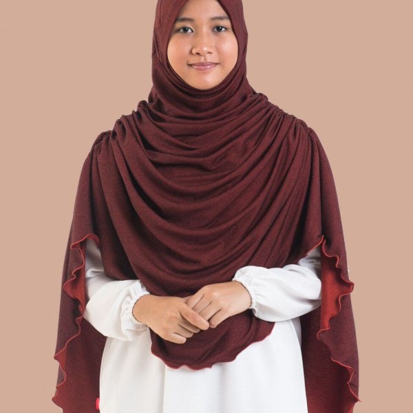 Tudung Sumayyah Currant Red