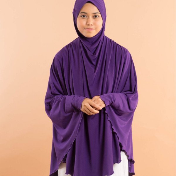 Telekung Aqila Dark Purple