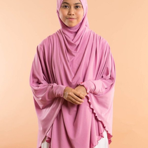 Telekung Aqila Sweet Pink