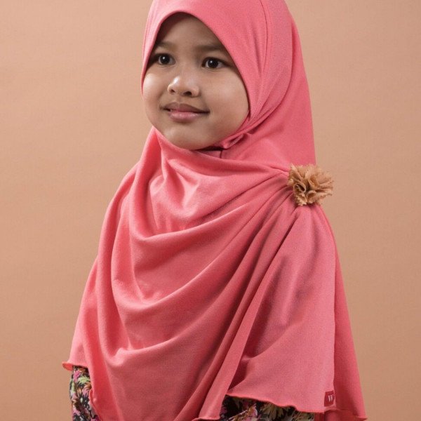 Tudung Ayuni 2.0 Salmon Red